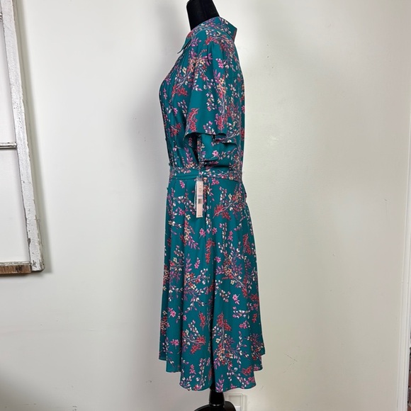 Nanette Lapore belted pin tuck detail midi dress plus size 22W - Picture 2 of 9